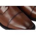 thumbnail image 6 of Nunn Bush Men's Stark Cap Toe Oxford Leather Business Formal Derby Dress Casual Lace-Up, Cognac, 8 m, 6 of 7