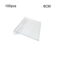 thumbnail image 4 of OUSITAID 100 Pcs Price Label Rack Plastic Upgrade Structure Display Holders Retail Cards Sign for Store Supermarket Bins Supplies, 4 of 7