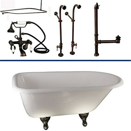 BarclayTub Kit 54" CI Roll Top, Shwr