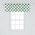 thumbnail image 2 of Ambesonne Aloha Window Valance, Evergreen Monstera Leaf, 54" X 18", Green and White, 2 of 3