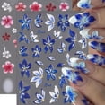 thumbnail image 1 of Adhesivos para uñas Quezadyl, diseño de flores en relieve en 5D, 2 unidades, 1 of 7