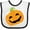 White and Black, variant on Inktastic Halloween Pumpkin Boys or Girls Baby Bib