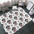 thumbnail image 2 of Area Rugs for Living Room Bedroom, 3x5 Soft Throw Rug Non-Slip Carpet, cute dog anchor pirate funny Washable Indoor Floor Area Rug Bedroom Decor Aesthetic 60x39in, 2 of 7