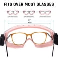 thumbnail image 3 of Gafas de seguridad UKNOW antivaho con lentes transparentes sobre gafas, 3 of 7