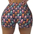 thumbnail image 2 of Honeii Octopus in love Print Women's Workout Shorts, Gym Shorts for Active Wear, Sports Shorts,Women's Running Shorts,Quick Dry Athletic Shorts-Small, 2 of 8
