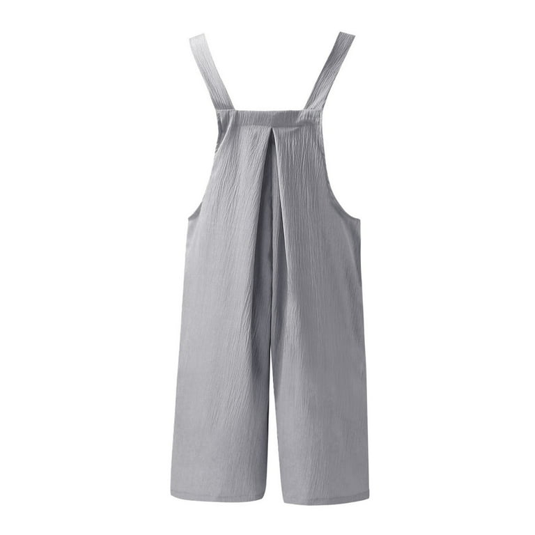 ENFOLD LONG-STRAP OVERALLS グレー WNEGSTG Women's Cargo Pants Adjustable Strap Jumper Solid