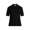 thumbnail image 3 of Free Assembly Men's Textured Sweater Polo with Short Sleeves, Sizes S-3XL, 3 of 6