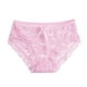 thumbnail image 4 of Braguitas sexy de encaje para mujer con malla hueca y lazo, cintura baja, mezcla de poliéster, nailon y spandex, talla única para 40-60 kg, ideal para un estilo sexy y de discoteca, 4 of 4