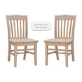thumbnail image 5 of Linon Halsey Dining Chairs, Set of 2,Unfinished, 5 of 15