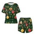 thumbnail image 4 of Lsque Christmas Women's Short-Sleeved Pajama Set - 2 Piece Soft and Lightweight Sleepwear Set-X-Large, 4 of 9