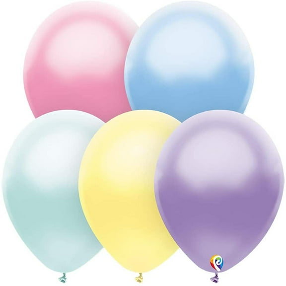 50 Pioneer Pearl Pastel Assortment Balloons 12"