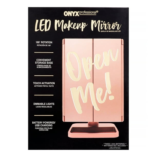 Onyx Professional LED Mirror with InBase Storage and Magnifying Mirror