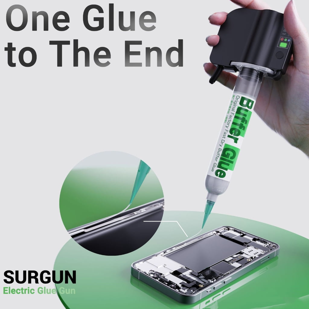 Zeiwohndc 3 Speed LED Electric Glues Guns Rechargeable Battery for Phone Screen Repairs