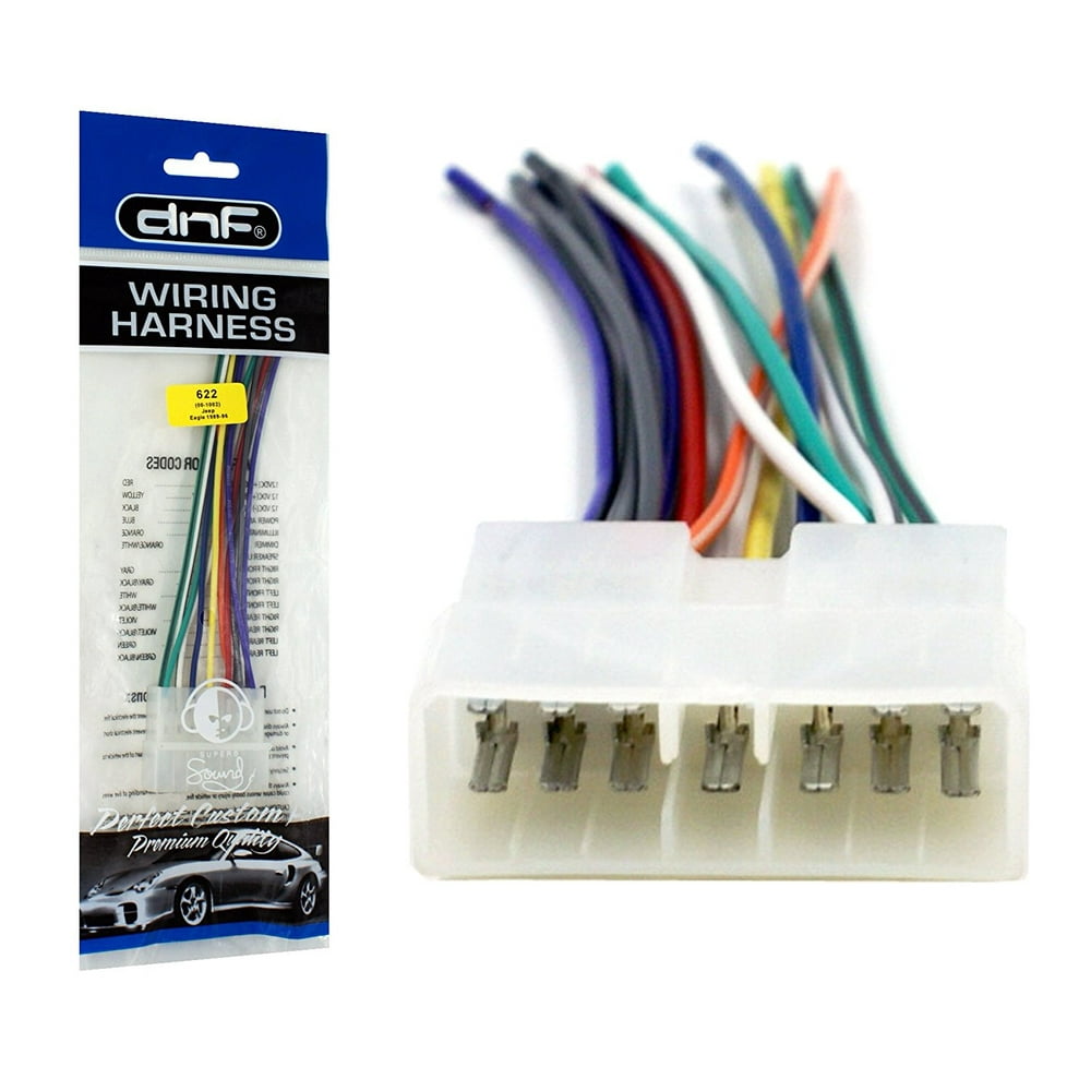 DNF Radio Wiring Harness for Aftermarket Stereos + Headunit Adapter for