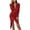 Red, variant on Cavosen Elegant Dresses for Women Formal V Neck Long Sleeve Bodycon Midi Evening Gowns Split Flowy Waist Shirred Sequins Ball Dress Elegant Wedding Guest Cocktail Party Dress