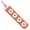 Orange, variant on Choose Color | 4 Keychain Car Ring Snap Jewelry Fits 18MM 20MM Ginger Charm Buttons