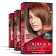 thumbnail image 1 of Tinte para el cabello Revlon Colorsilk, marrón permanente, cobertura 100% gris, 1 of 1