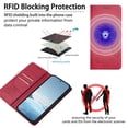 thumbnail image 4 of For Google Pixel 10 / Pixel 10 Pro 6.3" 【RFID Blocking 】Protective Purse Case Double Butterfly Strong Magnetic Attachment/Closure, Card Slots/Pocket, PU Leather Flip Wallet Case,Red, 4 of 7