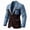 Coffee, variant on IWRICH Men's Denim Patchwork Blazer Color Blocking Casual Fashion Jacket Double Button Jean Suit Jacket with Pocket Black XL