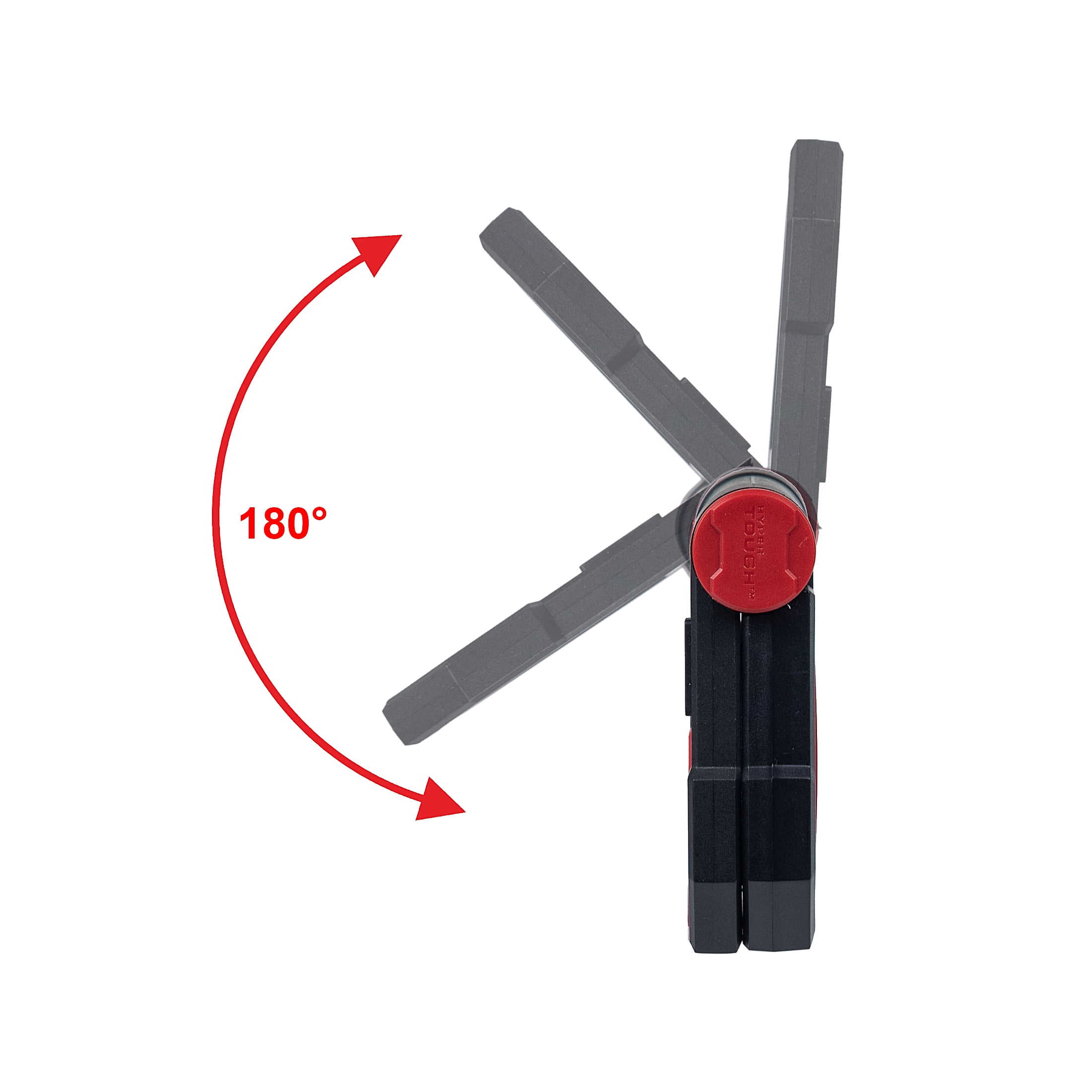Hyper Tough 500 Lumens LED Area Work Light with Pivoting Stand, Magnetic Back, 3 AA Power