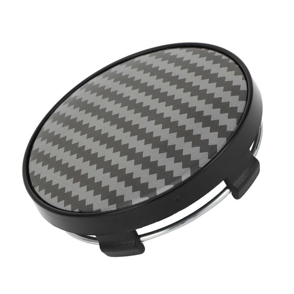 Unique Bargains 60 mm 2.36" Carbon Fiber Pattern Black Wheel Hub Center Caps Wheel Hub Caps Covers Protectors