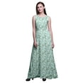 thumbnail image 1 of Bimba Robe Longue Décontractée Sans Manches à Col Rond pour Femmes, Imprimé Oiseau, Xxx-Grand, 1 of 5