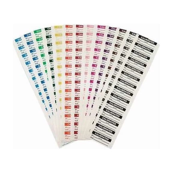 Stranco Calibration Label Color Pack,ENG,PK182, TC1-COLOR-PACK TC1-COLOR-PACK