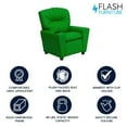thumbnail image 4 of Contemporary Green Vinyl Kids Recliner with Cup Holder, 4 of 9