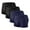 Dark Blue, variant on Wancir 4PC Mens Ice Silk Underwear Seamless Trunk Boxers Briefs with Pouch Double Sided Breathable Short Leg Underpants