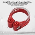 thumbnail image 4 of Bike  Post Clamp Aluminum Alloy Adjustable Bicycle Seatpost Lock Clamp Quick Release for Replacement, 4 of 8
