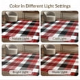 thumbnail image 7 of ODIKA 8'x10' Washable Area Rug Non-Slip Chair-Friendly Mat Plaid Bold Farmhouse Tartan Grid Checked Checkered Striped Christma for Dining Room, Large Office, Lounge, 7 of 7