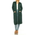 thumbnail image 4 of Women's Plus Size, Casual Long Open Front Drape Duster Sweater Cardigan, 4 of 6