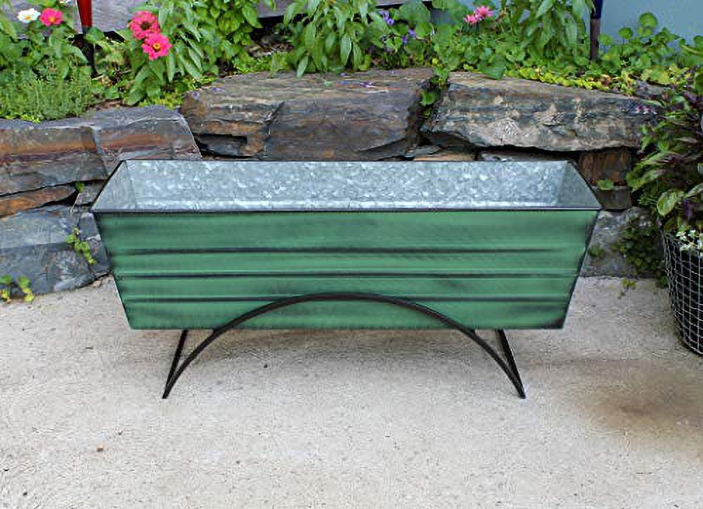 Achla VFB-06-S Odette Stand with Flower Box, Green - Large