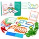 thumbnail image 1 of Palos y anillos de construcción con forma de rompecabezas, juego de construcción de letras, bloques de patrones de madera, juguete de tallo, juegos educativos de aprendizaje, juguetes Montessori para, 1 of 5