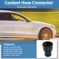thumbnail image 2 of Conector de manguera de refrigerante del motor Unique Bargains para VW T-roc 2017-2020, conector de manguera de refrigerante del radiador de plástico No.7M3122291 negro 1 pieza, 2 of 7