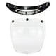 thumbnail image 2 of Visera de burbuja Yotijar para cascos de motocicleta abiertos Parabrisas universal solar claro, 2 of 6