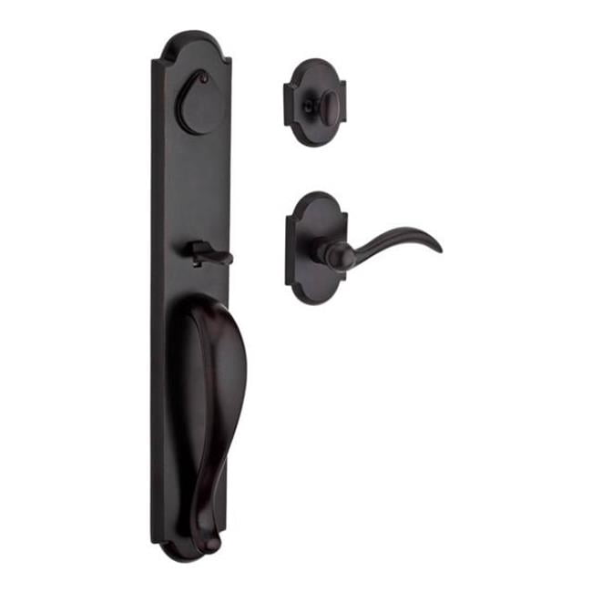 Baldwin Fd Elkxarc L Rar 481 Full Dummy Elkhorn Handleset Left Hand Arch Lever Rustic Arch Rose 44 Dark Bronze Walmart Com