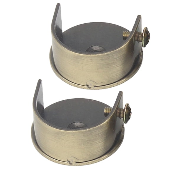 Necvior 2pcs Curtain Rod Brackets Wall Mount Curtain Rod Bracket Set for 28mm Rods