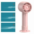 thumbnail image 3 of GUOOL Handheld Mini Fan 3 Speeds Adjustable Personal Fan for Travel Office Summer Pink, 3 of 9