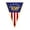10PC, variant on USA Flag Triangle Banner Garland, 1776-2026 250th Anniversary Decorations, 4th of July Pennant 10 or 20 Flags