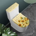 thumbnail image 2 of HELLHERO Sunflower Musical Note Toilet Bowl Cover Elastic Edge Set of 2 Easy to Install Elastic Installation for Bathroom Home Comfort, 2 of 5