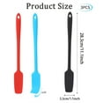 thumbnail image 2 of Long Handle Silicone Jar Spatula,Bexikou Kitchen Scraper Spatula Non-Stick Rubber Scraper Silicone Scraper for Jars, Smoothies, Blenders Cooking Baking Stirring Mixing, 2 of 7