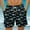 Black#4, variant on Viikei Men's Performance Running Shorts-5 Inch Inseam,Men Casual Fashion Print Shorts with Pockets Elastic Waist Beach Pants Blue S