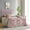 Pink, variant on Einfach King Size Heavy Metal Bed with Vintage Headboard Pattern, Black