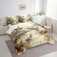 thumbnail image 4 of Manfei Farmhouse Mallard Duck 7pcs Bedding Comforter Set,Western Country Farm Queen Bedding Sets,Retro Rustic Plant Queen Sheet Sets For Child,Ultra Soft Home Decor Reversible, 4 of 9