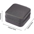 thumbnail image 3 of Joyero pequeño de piel sintética, estuche portátil de viaje para anillos, colgantes, pendientes y collares., 3 of 5