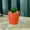Orange, variant on PATLOLLAV White Plastic Planter Pots,Mini Planter Flower Pots,Indoor Planters,Succulent Planters,Indoor Flower Plant Pots for Home Office Bedroom, Decorative Wastebasket