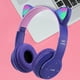 thumbnail image 5 of Gaming Headset Cat Ear Over-Ear Audífonos Stereo Bass para PC Teléfono (Púrpura), 5 of 7