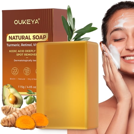 OUKEYA Moisturizing Soap Bar for Dry Skin, 4.05 oz