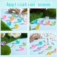 thumbnail image 7 of 1set 100pcs Luminous Tiny Ducks Mini Resin Duck Colorful Miniature Fairy Garden Mini Duck for Miniature Landscape Tabletop Home Potted Plants Decor Mixed color 7.5x12x16.5mm, 7 of 7